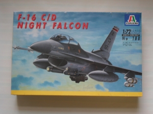 ITALERI 1/72 188 F-16 C/D NIGHT FALCON